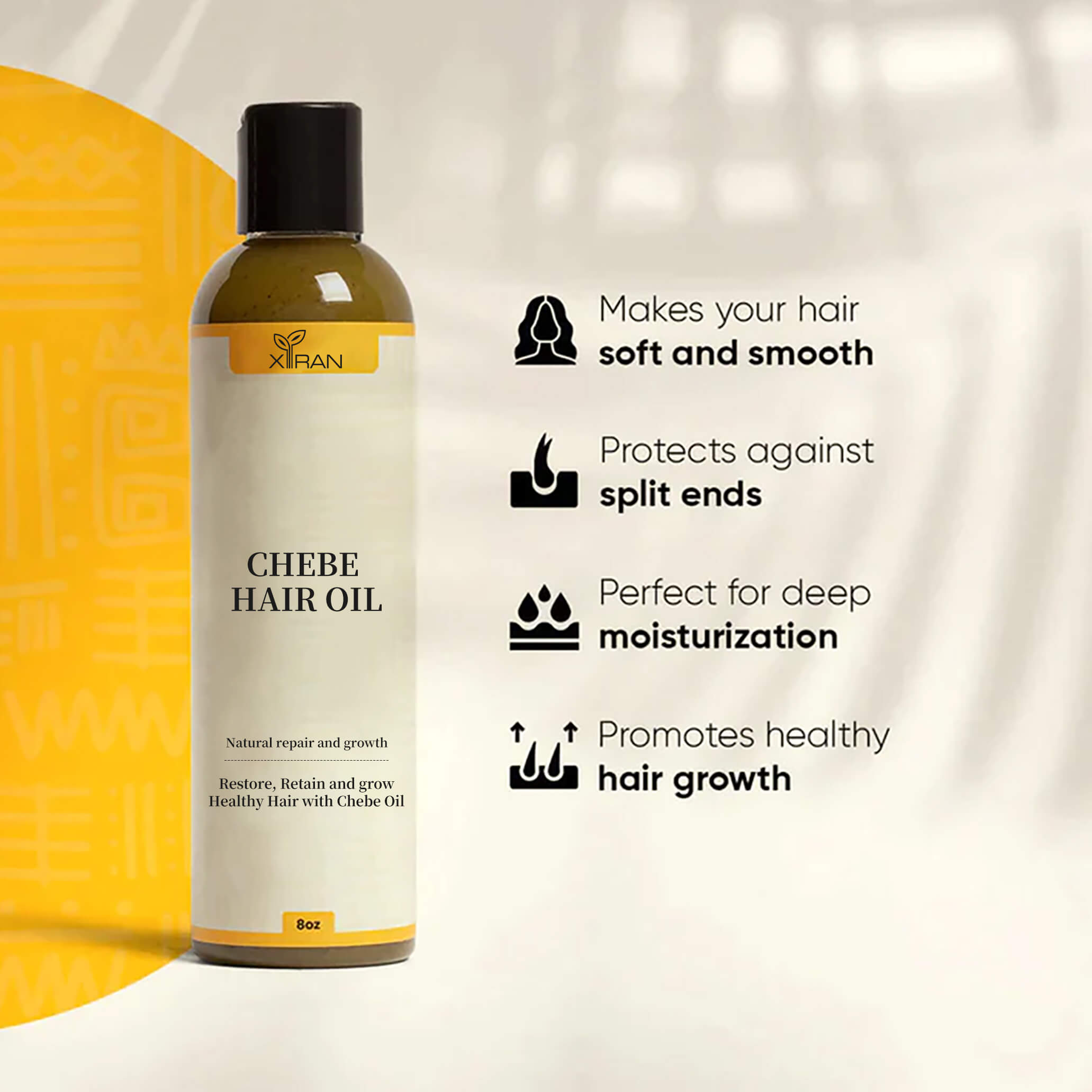Chebe Hair growth oil for stronger healthier hair.